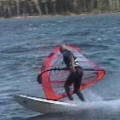 Step 4 instruction for One Handed Laydown Jibe